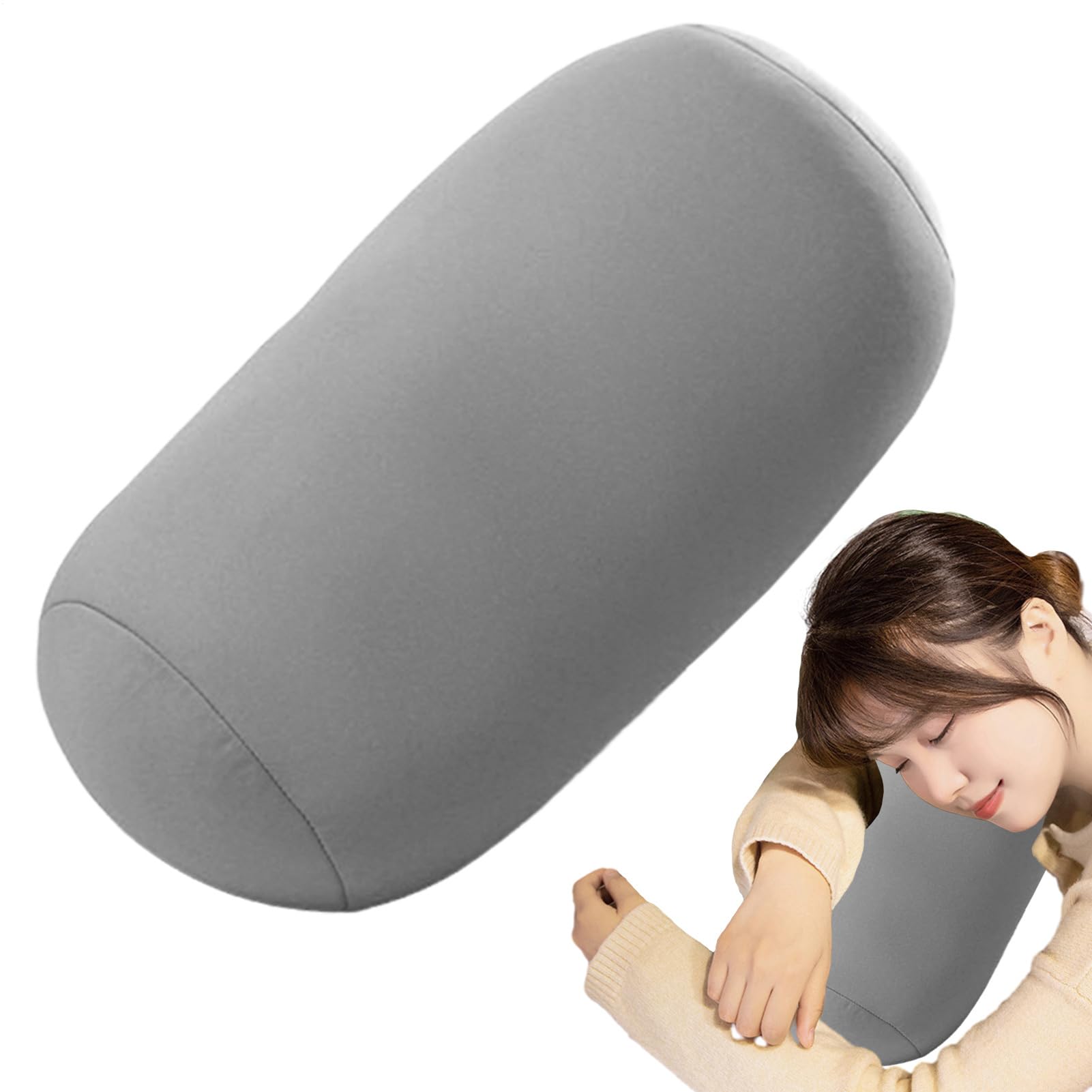 Coussin de nuque rond en micro-perles traversin ergonomique pour dos et cervicales