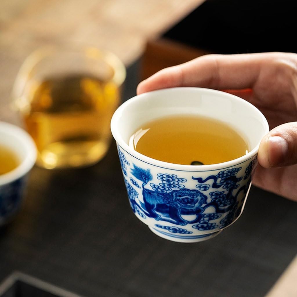 GSOUL Kungfu Tea cup Creative Handmade Small Teacup Host Cup Personal Ceramic Antique Drinking Water Small Tea Cups
