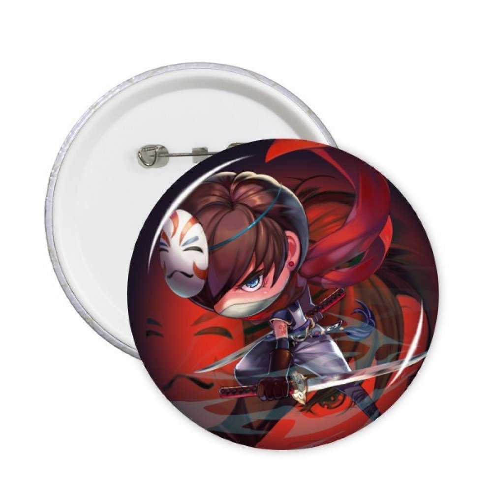 Pins corps ronde jeu de dessin animé en métal robuste avec épingle de sécurité