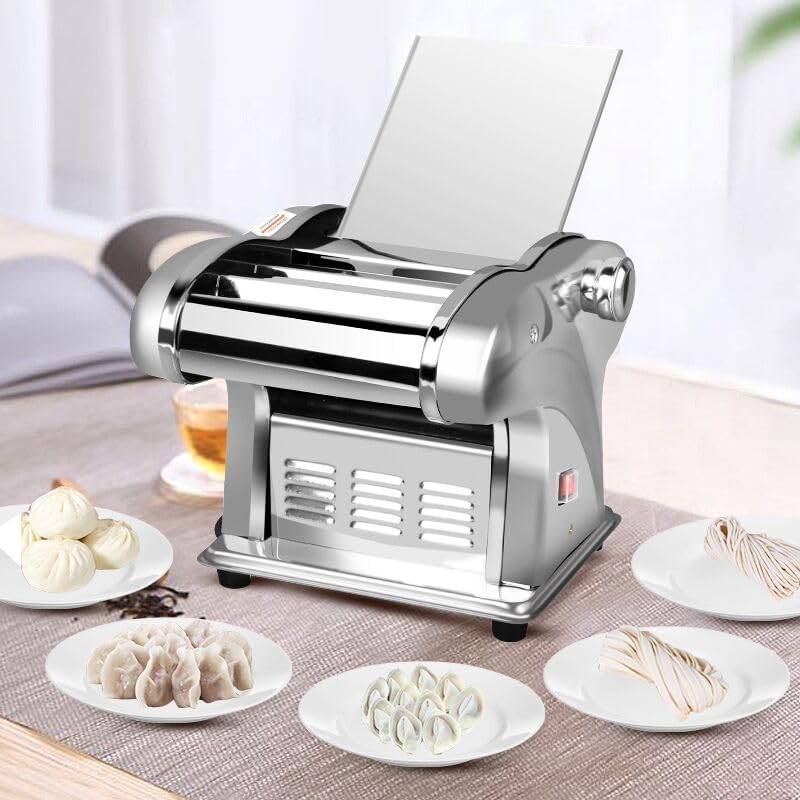 Electric Noodle Dumpling Wrapper Maker Machine Pasta Noodle Machine Commercial Household Stainless Steel Noodle Press Machine (JCD-5)
