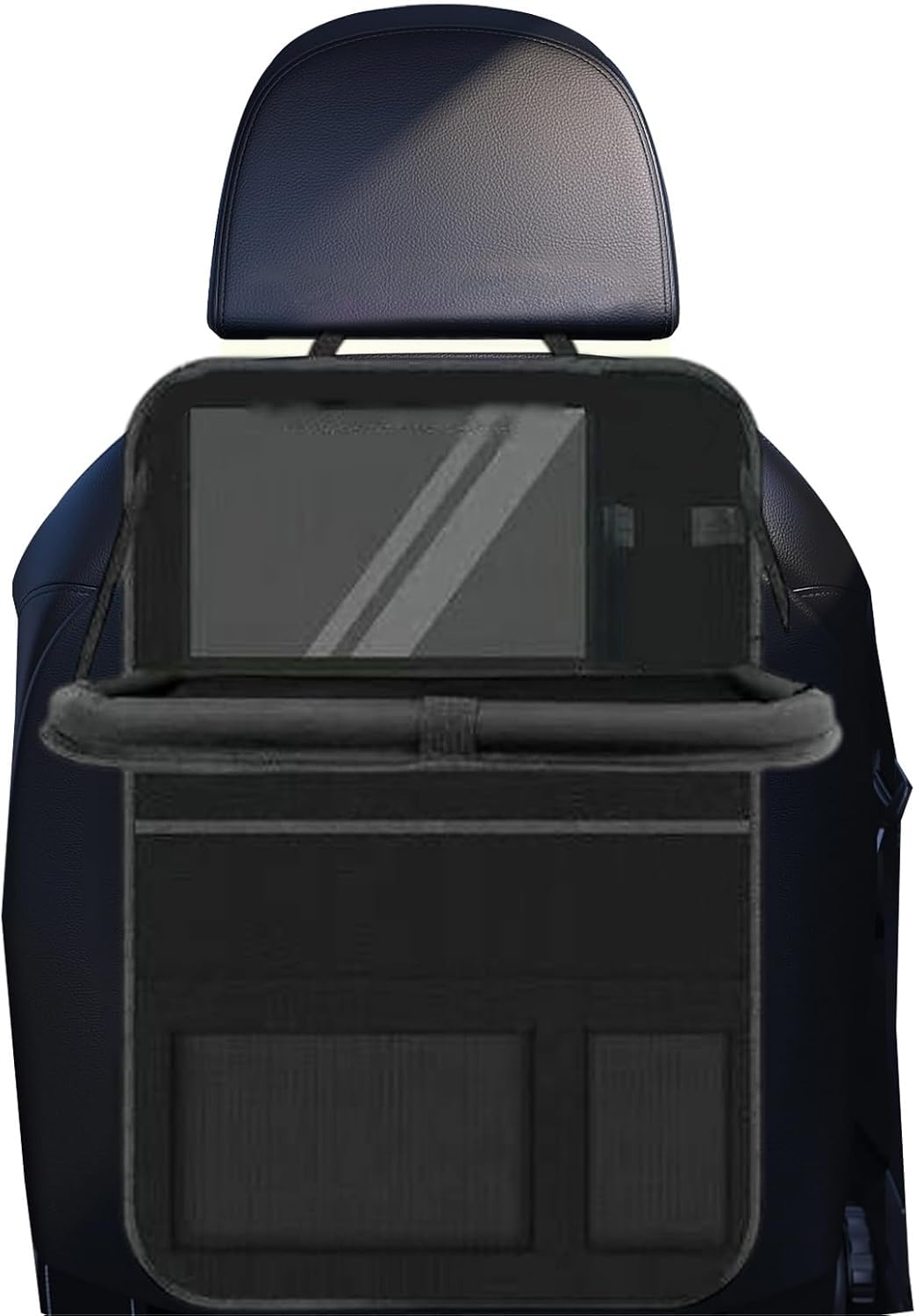 Back Seat Car Organizer, Car Seat Backseat Protector, Waterproof Kick Mat with Tablet Holder, Kids Snack Truck RV SUV Sedan Interior Accessory, Road Trip for Family Travel