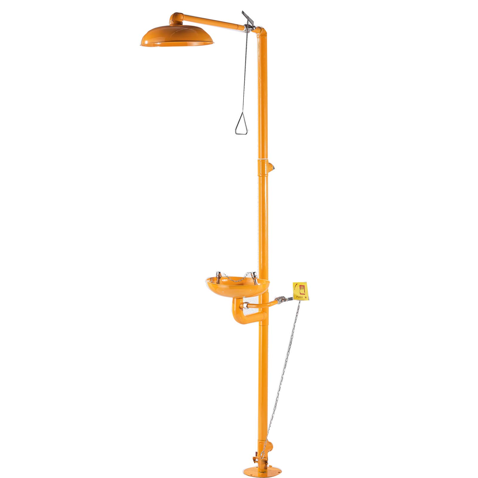 Buy Yellow Eye Wash Station with Covers Stainless Steel Emergency