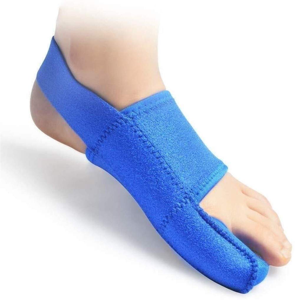 Hallux-Valgus-Korrektor, Zehenspreizer, weich, atmungsaktiv, Ballen-Korrektor, Ballen-Entlastung, Schiene für große Zehen, verhindert Hallux Valgus und nächtliche Schmerzlinderung (rechter Fuß)