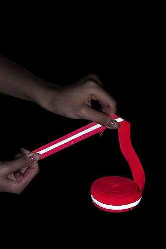 Miniatura 4 de Cinta reflectante elástica de 0.787 in x 49.2 ftpara seguridad - Ropa - Tela (verde neón)