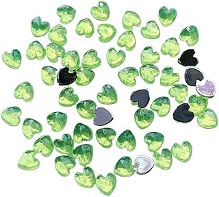 100 Piezas de Decoraciones de uñas 3D con Forma de corazón, diseños de Arte de uñas, joyería acrílica, Accesorios de manicura DIY, Herramientas de 6 mm, Accesorio for Arte de uñas, Funda de teléfono,