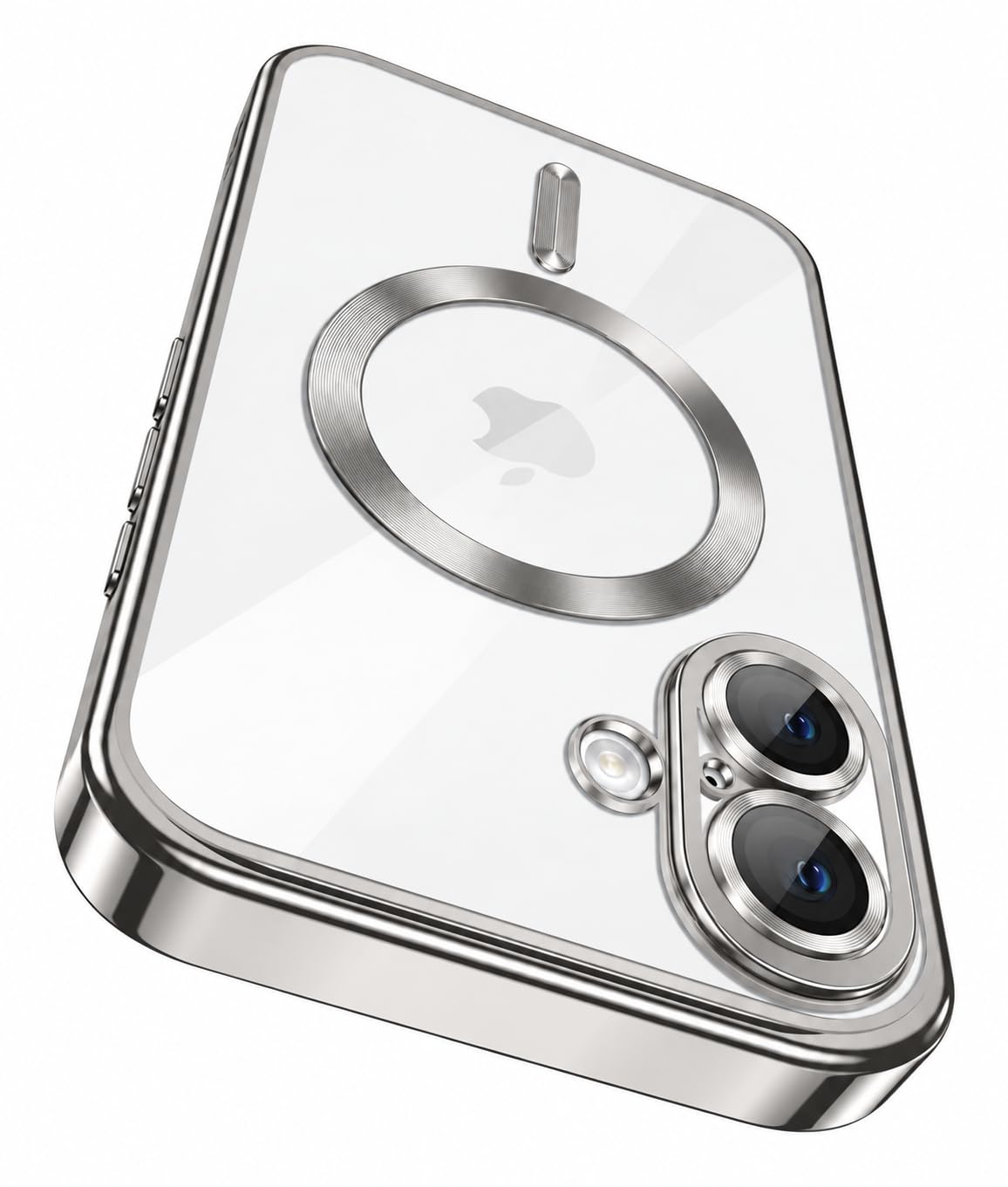 VONZEE Electroplating Transparent Clear Logo Back Cover TPU Compatible with iPhone 17 Pro Max / 18 Pro Max, Compatible with Magsafe, Full Body & Individual Camera Protection |Desert — Amazon image 14