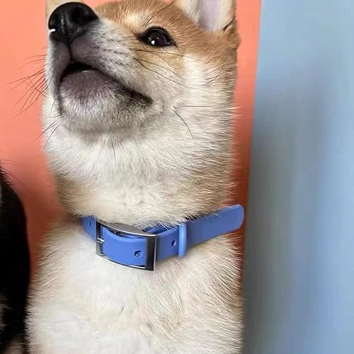 Miniatura 6 de Juego de collar y correa para perro, correas impermeables ajustables a prueba de olores para perros grandes, medianos y pequeños, correa de perro de