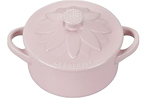 Le Creuset Mini Round Cocotte with Flower Lid