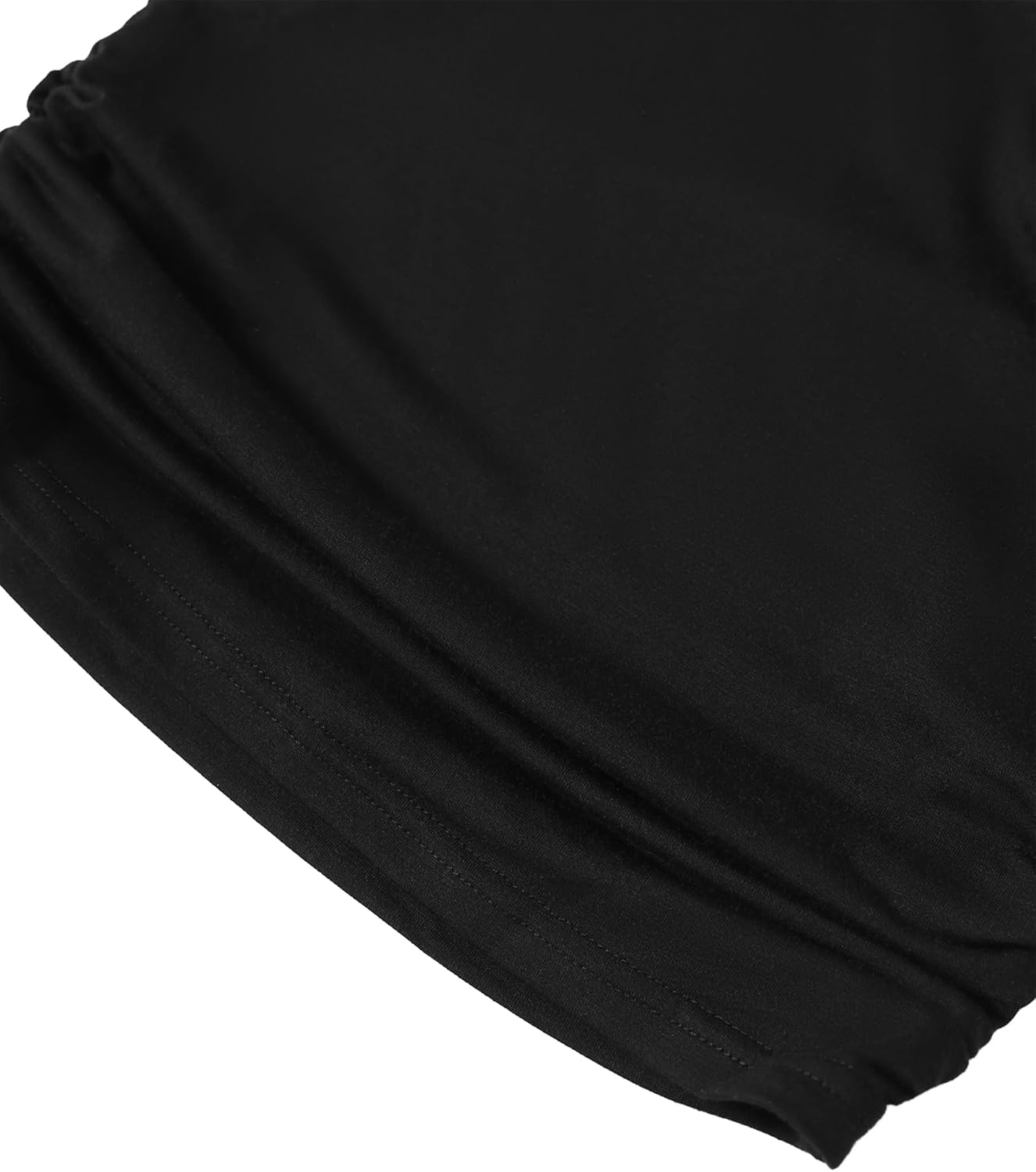 LovelyWholesale Womens Ruched Crop Tops Summer Sexy V Neck Short Sleeve T Shirts