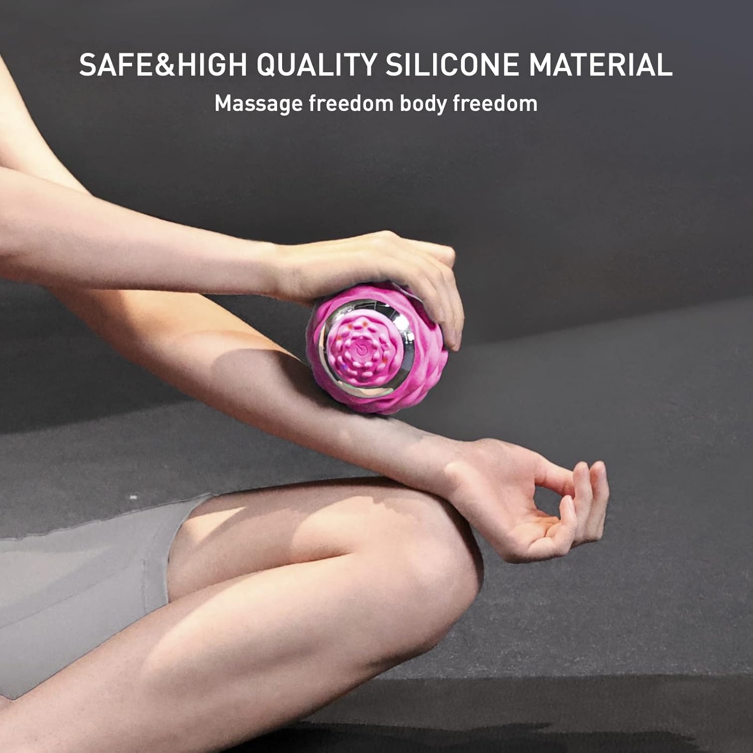 Vibrating Massage Ball, Electric Rechargeable 4 Modes Deep Tissue Muscle Massager, Fitness Yoga Massage Ball for Myofascial Release and Pain Relief, IP65 Waterproof : Health & Household