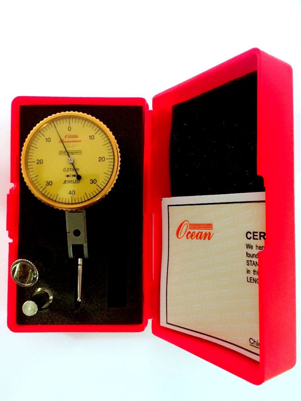 OCEAN HIGH Accuracy Lever DIAL, DIAL Test Indicator, Range0.8MM, Least
