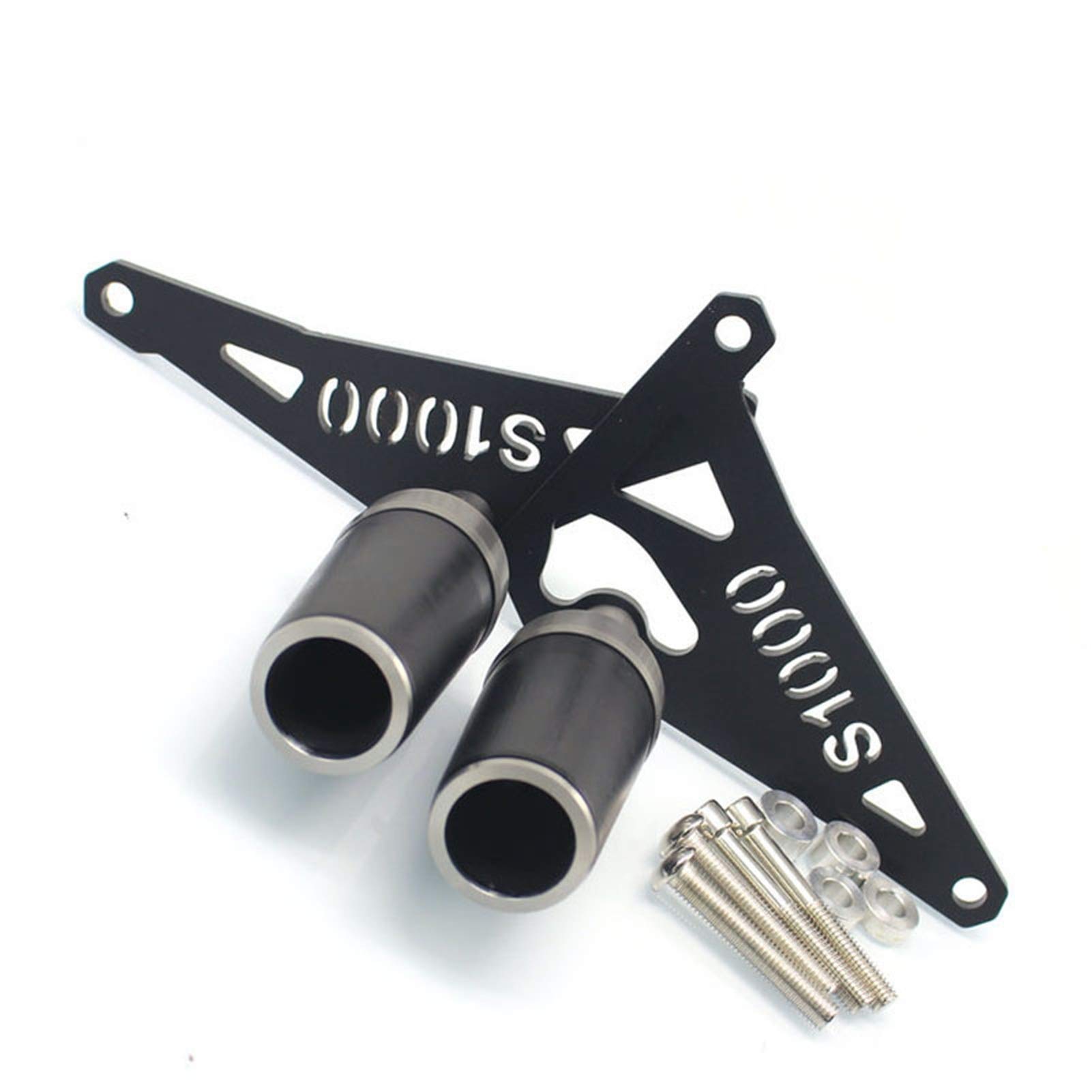 Do BMW S1000 R S 1000 R 2014-2016 Slider owiewka chroniąca przed upadkiem rama osłona silnika ochrona przed upadkiem ochraniacz suwaki motocykl przeciwspadające suwak ramy (kolor: Szary)