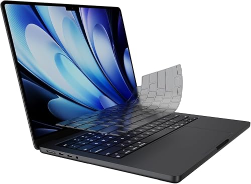 OJOS Keyboard Cover Skin Protector for MacBook Neo 13", 2026 2025-2021 M5 M4 M3 M2 M1 MacBook Air 13.6/15 A3240 A3113 A2681 A3241 A3114 A2941,Pro 14/16 A3434 A3112 A3185 A3401 A3403 A2442 -Tinted Gray