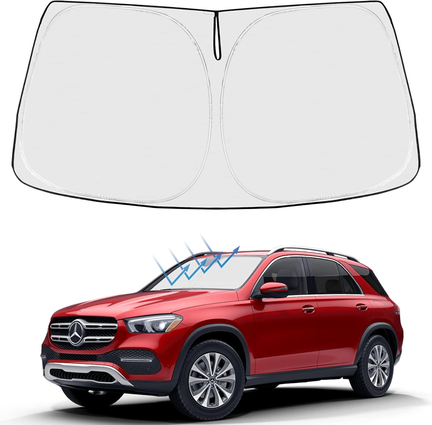 Proadsy 2024 Upgrade Front Windshield Sunshade Foldable Sun