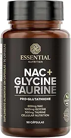 NAC + Glycine + Taurine - 90 Cápsulas - Essential Nutrition