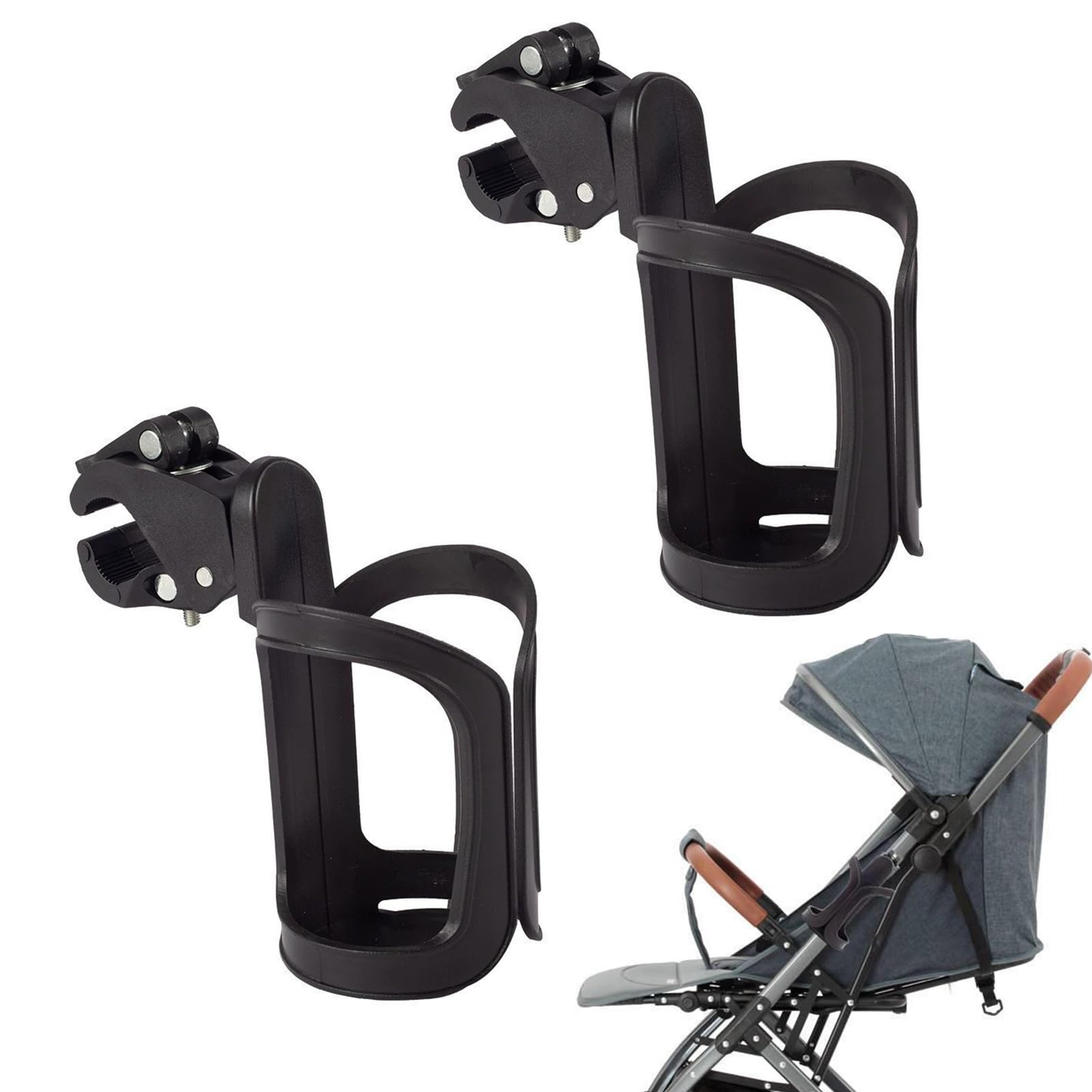 Pram Cup Holder, 2pcs Universal Stroller Cup Holder