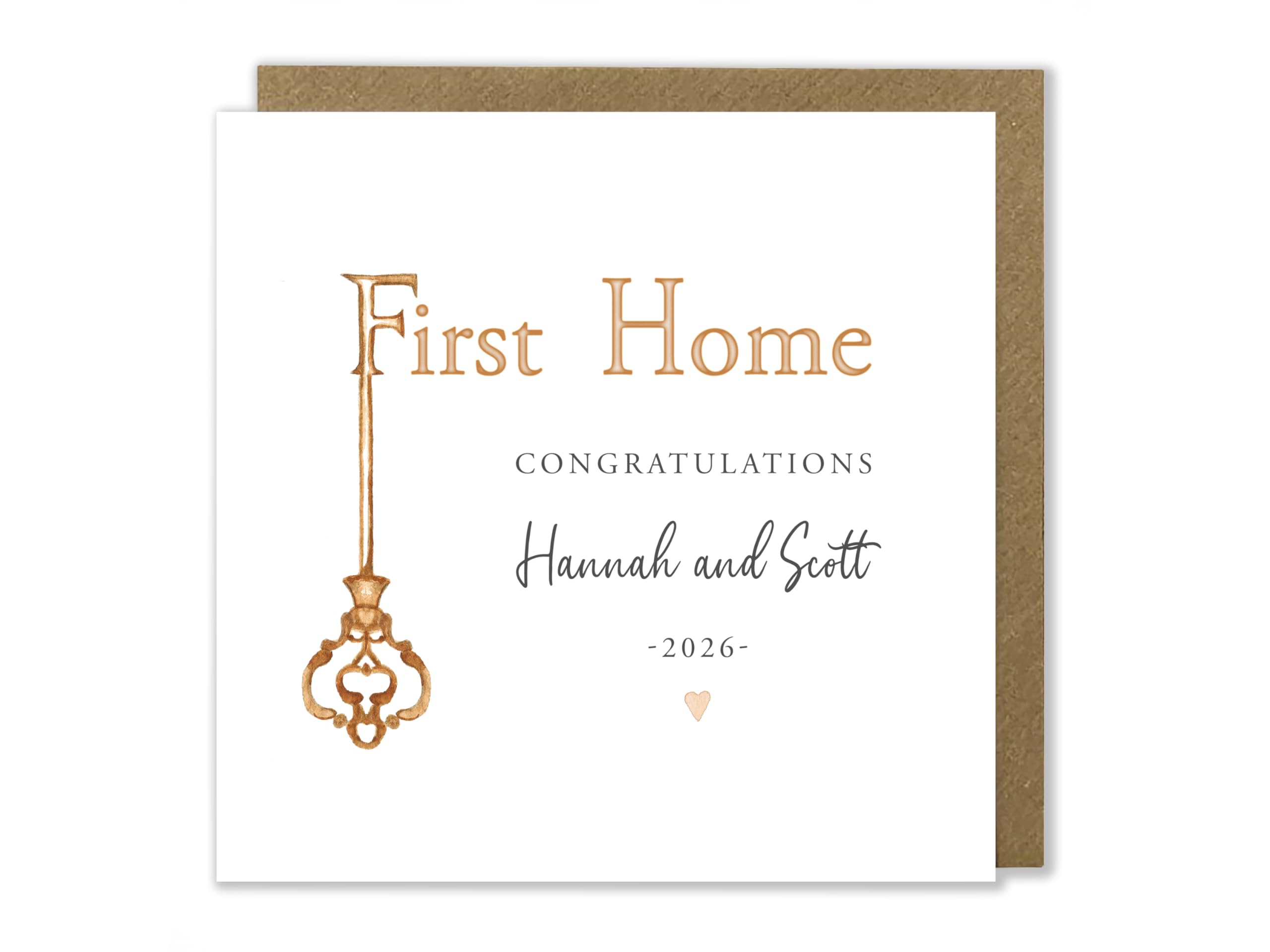 Personalised First Home Card, New Home, Congratulations Card, Moving House Card, First House, Moving Card, Greeting Card