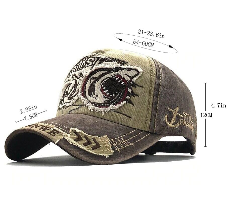 Frackson Men Green Shark Sun Visor Cap - Image 2