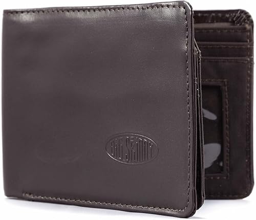 Miniatura 5 de Big Skinny Billetera delgada de cuero para hombre, con capacidad para hasta 30 tarjetas