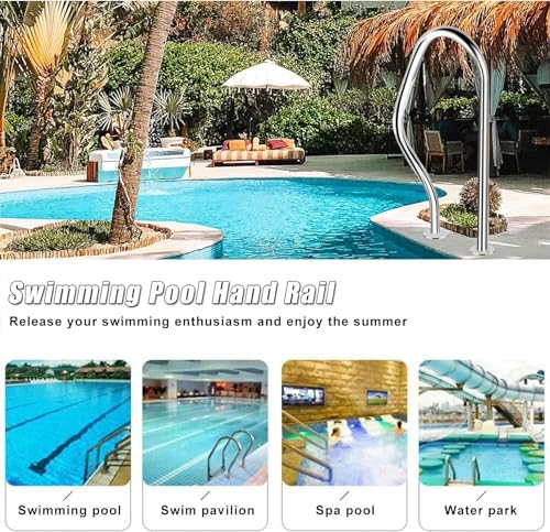 Bride de main courante de piscine en acier inoxydable 304 pour spa