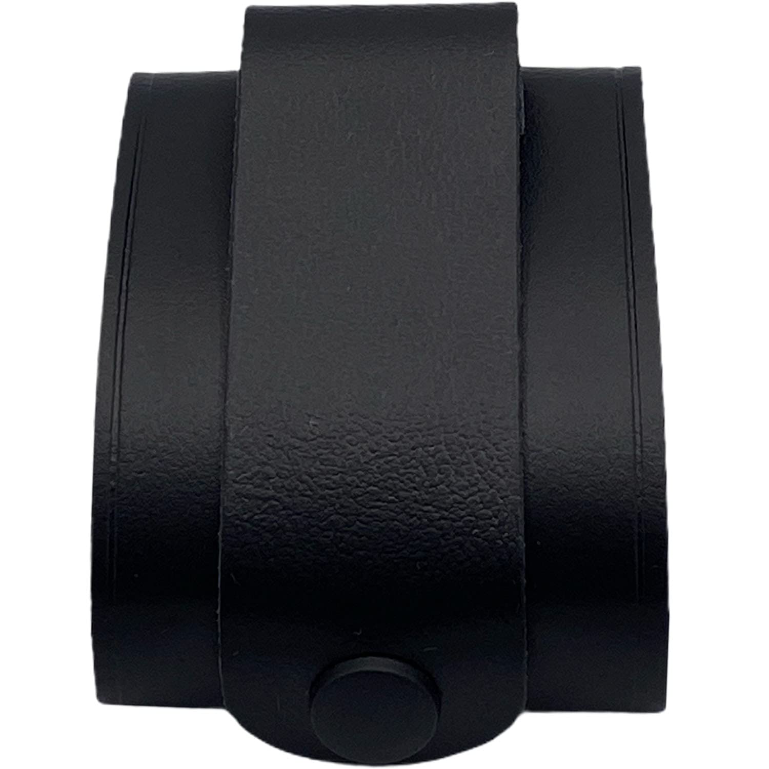 Melder-Tasche Etui | Echt-Leder robust | geschlossen | Top Qualität | Knopf aufklappbar Klappfunktion | s.Quad Serie | Zubehör Funkmeldeempfänger X15 X35, Schwarz