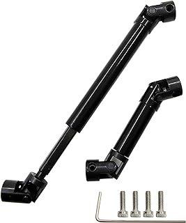 HOPLEX RC Drive Shaft Steel Front Rear Center Shaft Driveshaft for SCX24 Gladiator AXI00005 Axial Upgrade Parts 1/24 RC Crawler Car