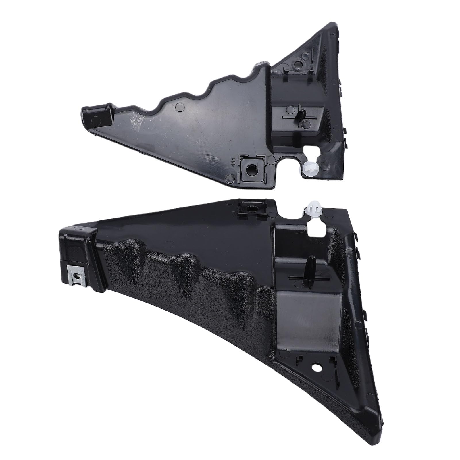 Generic Adatto per Adatto per 2010-2014 AR3Z17C861A Set di Staffe per Paraurti Fissaggio Stabile per la Riduzione del Rumore per i Conducenti 2x Staffe per Paraurti per gli Appassionati di Auto