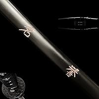 Vista 5 de Katana japonesa última espada samurái, espada Zoro, hoja falsa de acero al carbono, Katana Ninja viene con soporte de exhibición de madera, el mejor