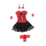 1/6 Scale Female Doll Dress Set for 12 Centimeter Action Figures, Night Outfit with Lace Sleeves, Headband & Shorts, Elegant Cosplay Clothes, Menolana