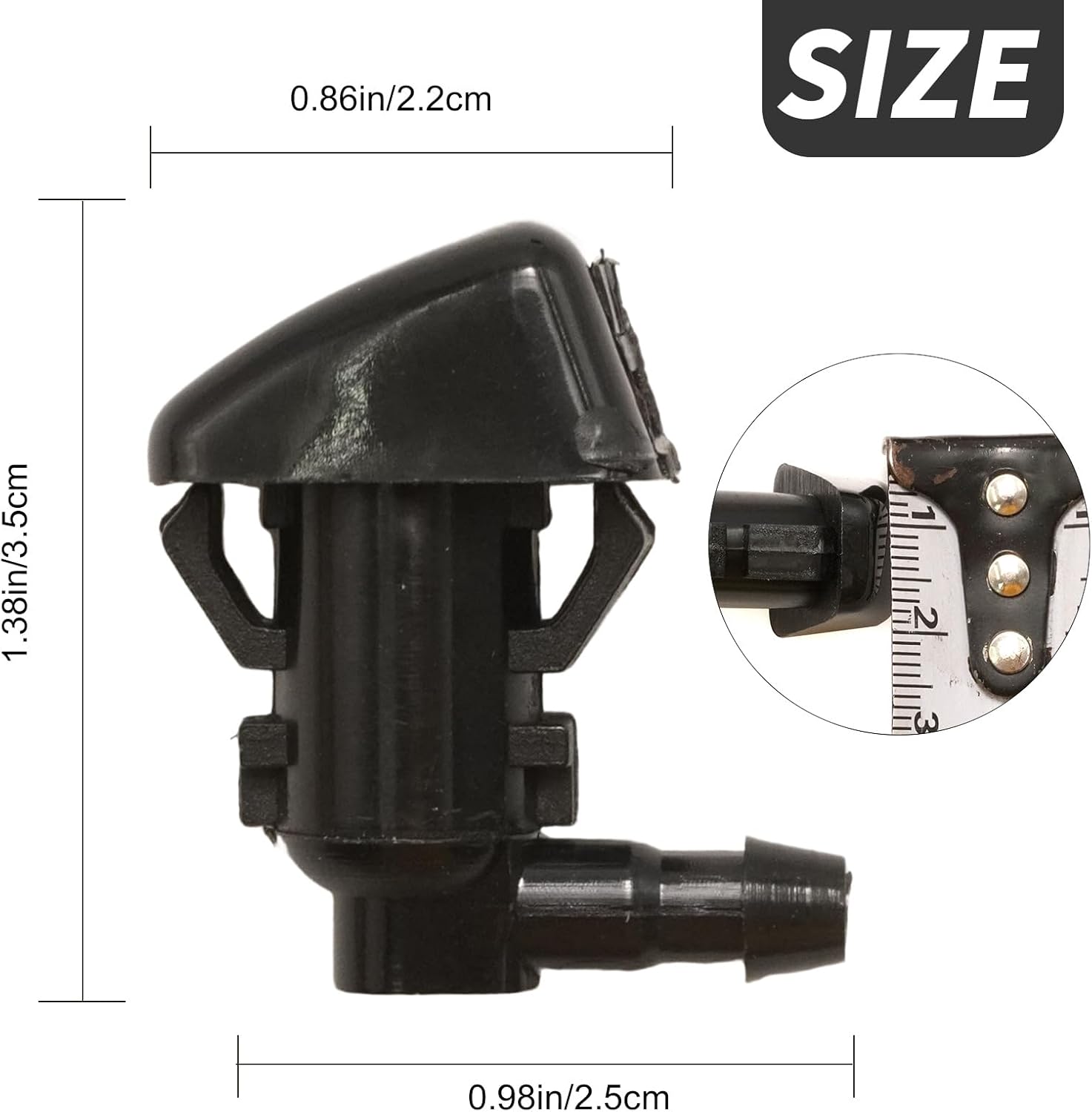 Front Windshield Washer Nozzle Sprayer Set Super Duty Replaces for Ford F250 F35 2011-2016 Replace # BC3Z-17603-A (1 Pair)