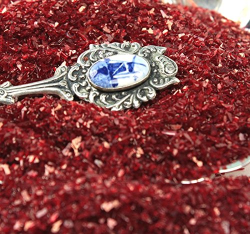 Dark Red Chunky Glitter Crystals - 1 Oz Jar #TOP5