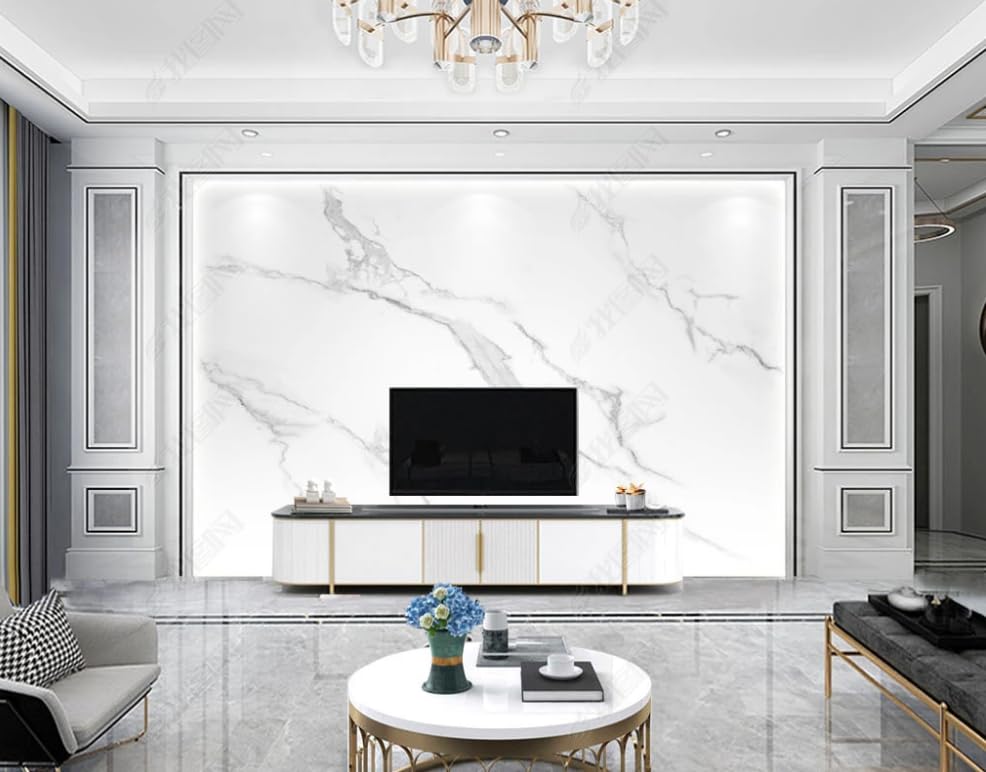 Papier peint intissé marbre : masquez les défauts du mur avec ce poster géant de luxe