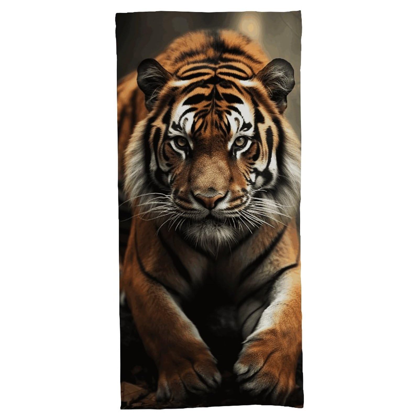 VstaDank Wild Animals Tiger Bath Towel, Luxury Quick-Dry Beach Towel, Soft Absorbent Home Shower Towel 70 X 140 Cm, Suitable for Travel, Beaches, and Gyms, Resistant to Fading, Odorless