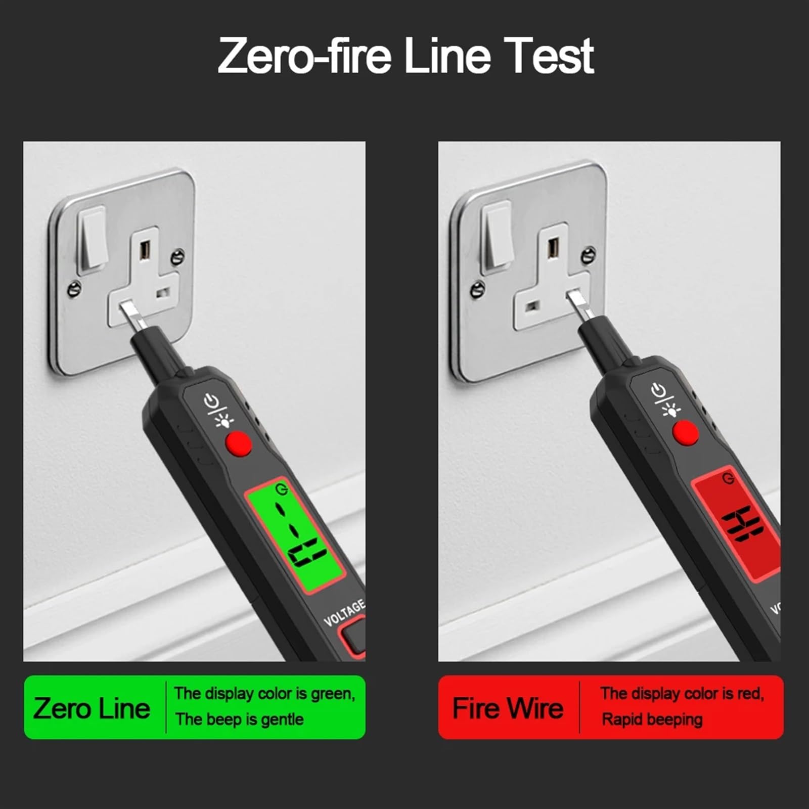 Crayon de Test testeur de Tension ca sans Contact 12-300V détecteur de Tension numérique Outil d'électricien Tournevis Stylo testeur électrique