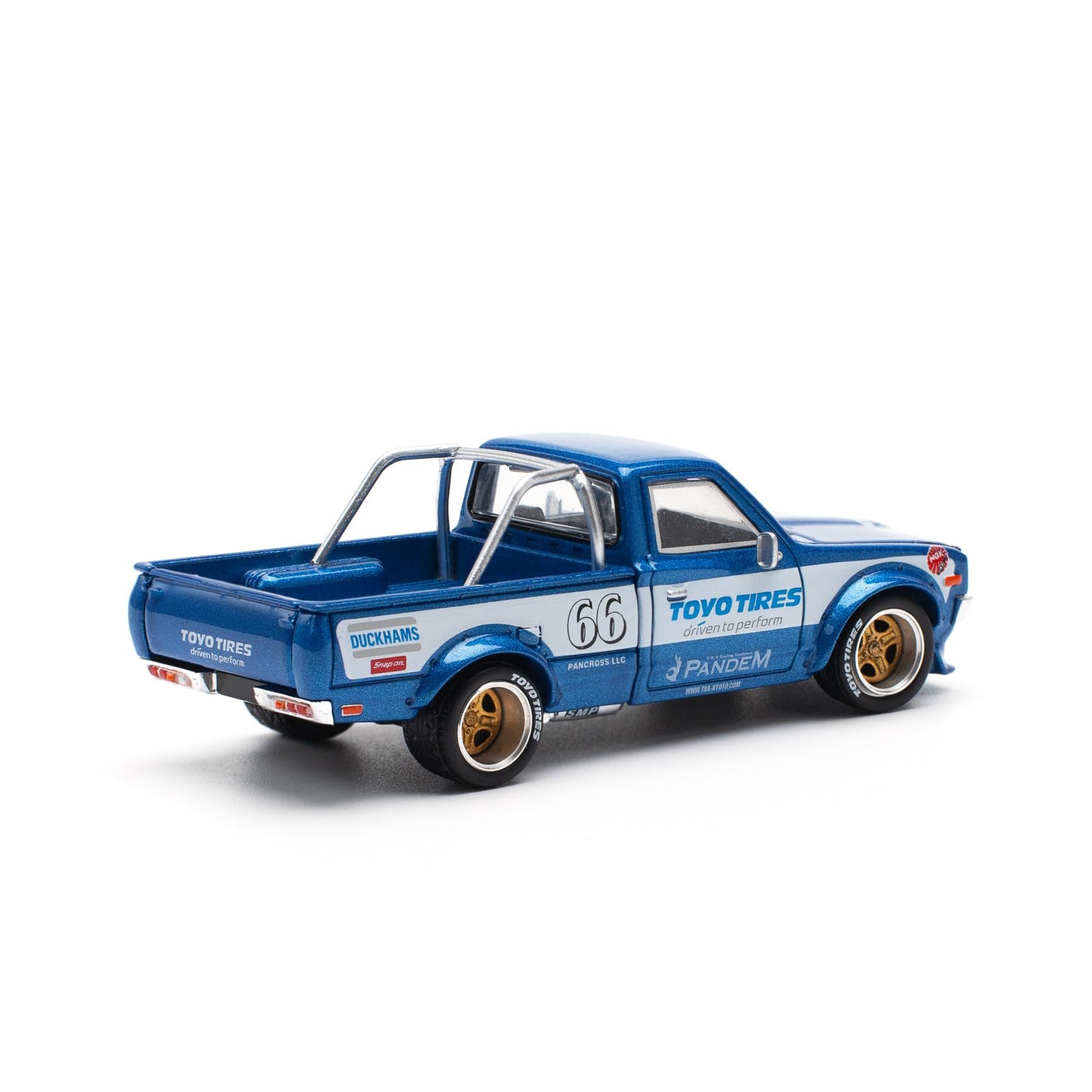 レア品【タイダイキャスト EXPO 限定 】POP RACE ダットサン 620 Pop Race 1:64 Pandem Datsun 620 Pickup Blue #217 POP RACE 1/64