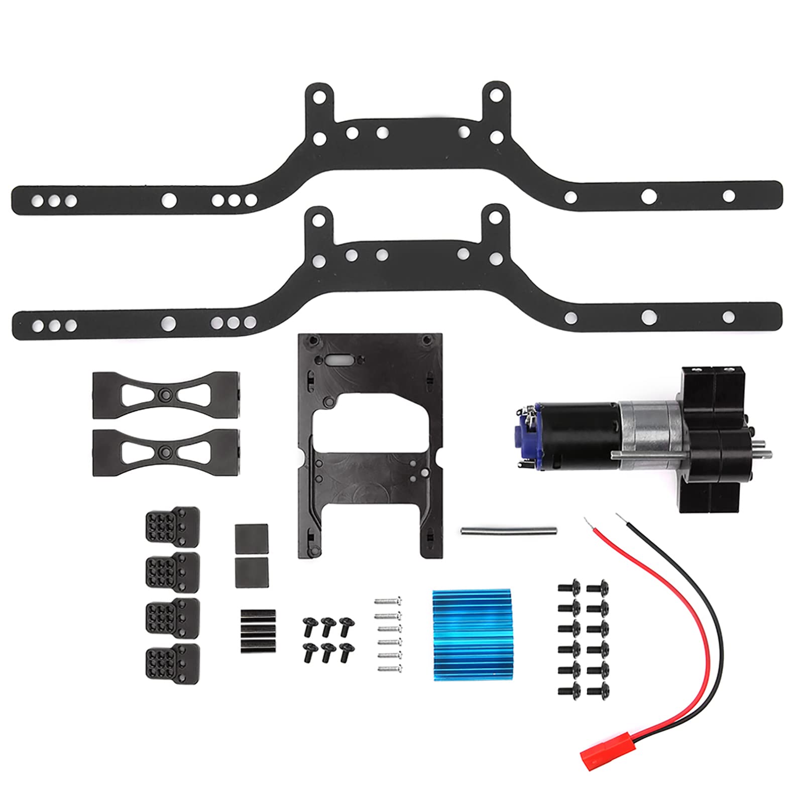 Lybunair Metal Frame Girder with Motor Set Fit for MN90 MN90K MN91 MN91K MN45 MN45K MN99 MN99S, Black (Black)