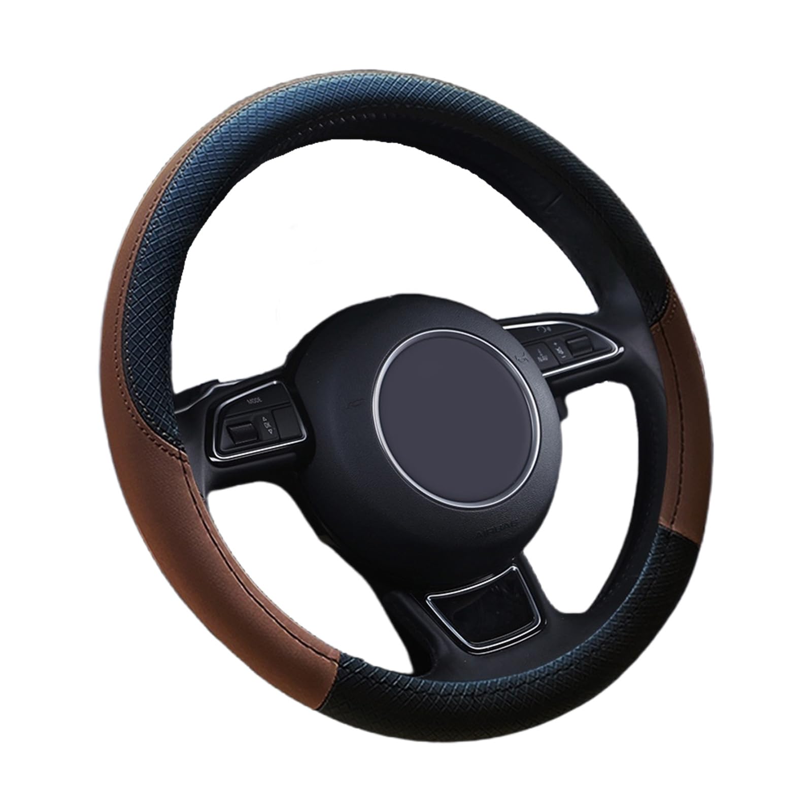 YROHGKPN Universally Nonslip Steering Wheel Cover Protector Soft PU