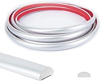 Vista 11 de Art3d Moldura autoadhesiva de 10 pies para bordes de azulejos de salpicaduras, revestimiento autoadhesivo para decoración de esquinas en acero Acero