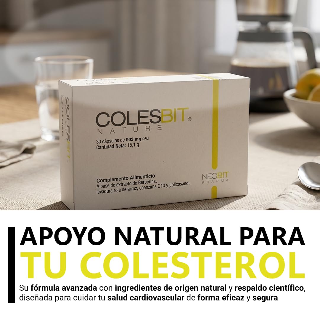 Levadura de Arroz Rojo y Coenzima q10 para Colesterol con Berberina Capsulas Naturales Veganas Sin Gluten Alta Biodisponibilidad 30 uds | Neobit (Paquete de 2)