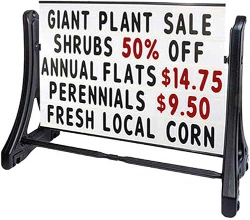 Letrero de tablero de mensajes Swinger de 36 x 48 pulgadas