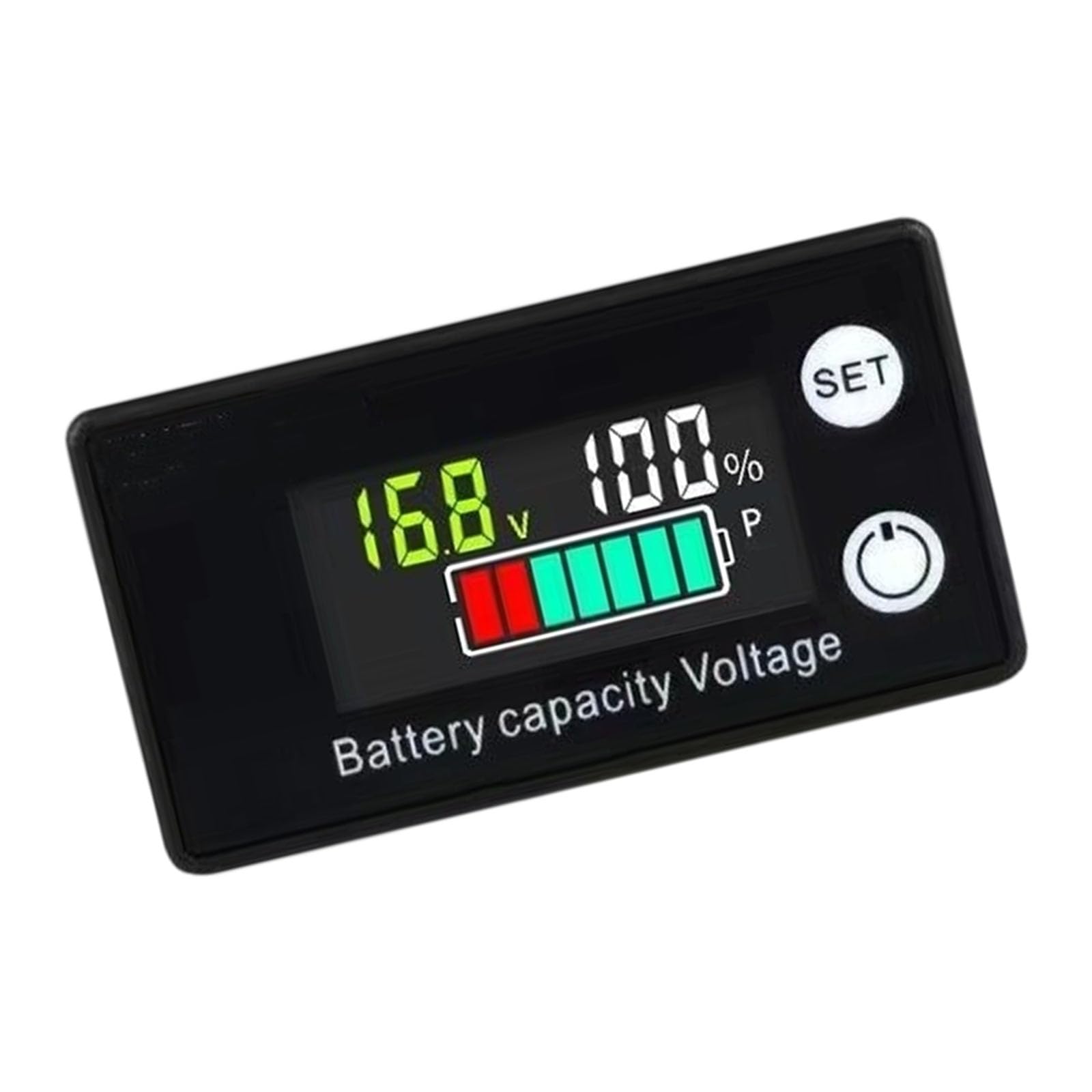 Accuracy Digital Voltmeter with Color Display Electric Gauge for Real Time 8 100V Power & Capacity LCD Digital Voltmeter