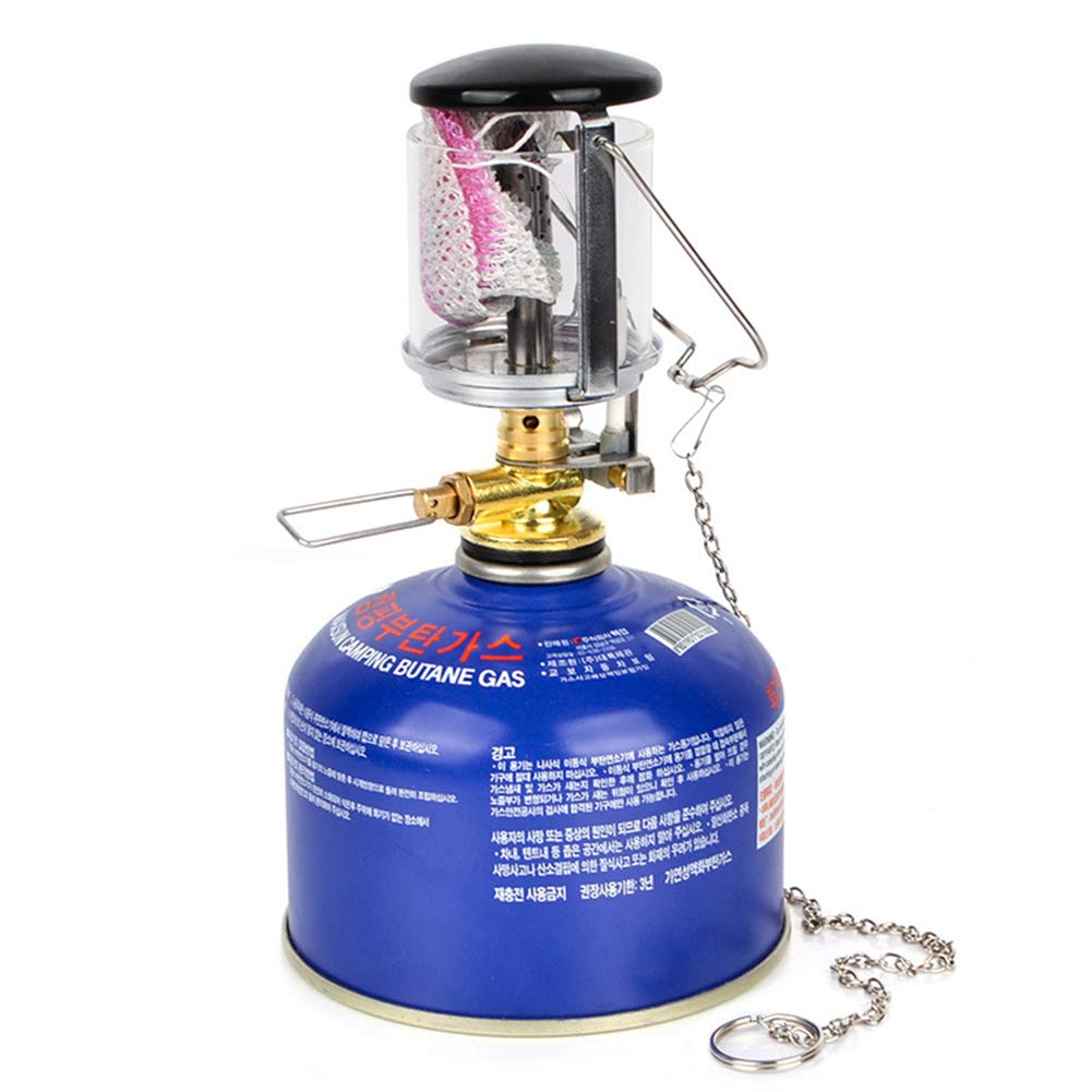 Meiyiu Campeggio Mini Lanterna Portatile Campeggio Luce Gas Tenda Lampada Lampada Lampada Da Appendere Lampada In Vetro Da Viaggio Stufa A Gas