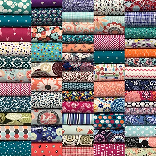 image for Quilting Fabric Squares 8.5” x 8.5” (21.6cm x 21.6cm) Pre-Cut Cott