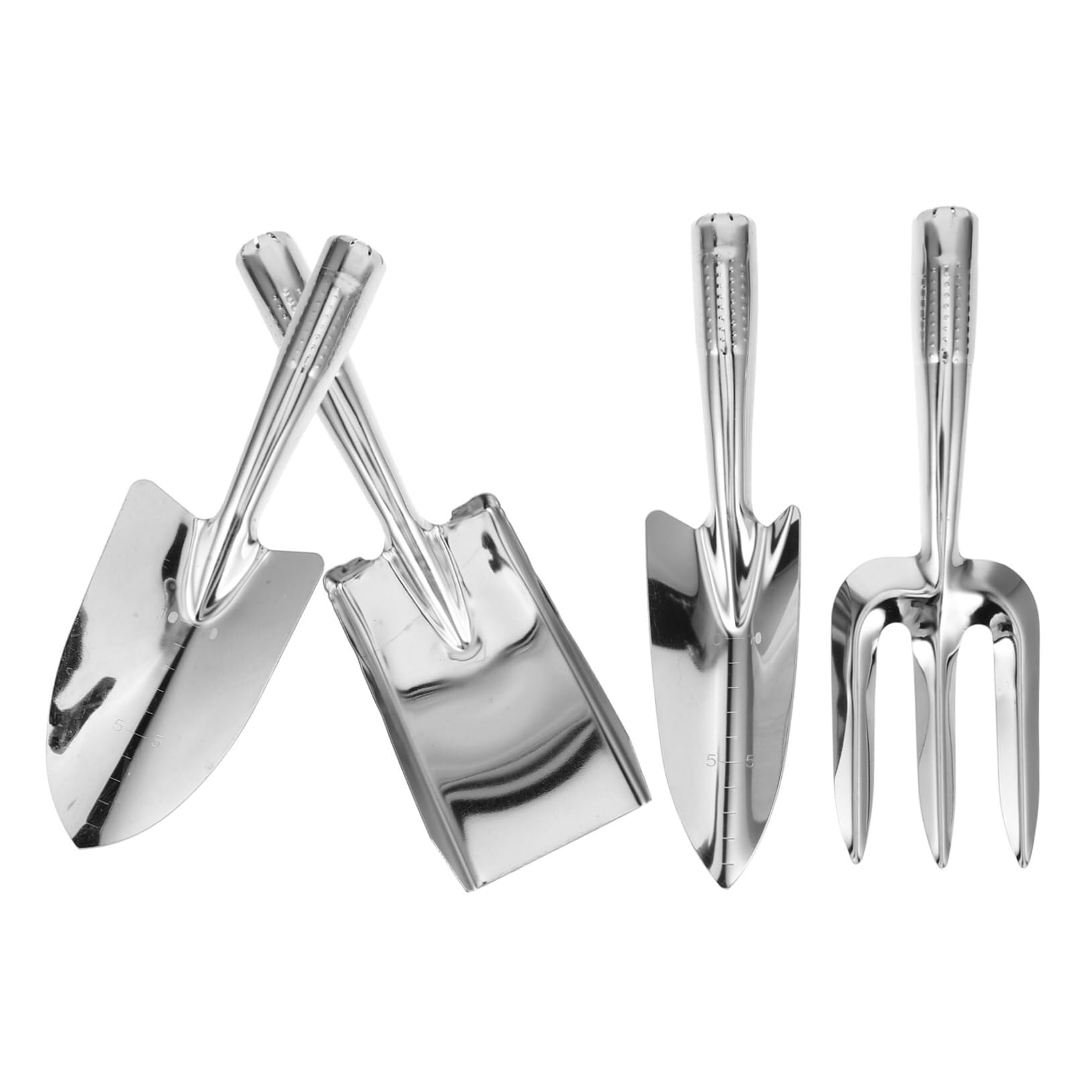 cazzuola Set di attrezzi da giardinaggio da 4 pezzi Attrezzi da giardino in acciaio inossidabile Include pala, rastrello, forchetta e cazzuola for piantare diserbo giardinaggio