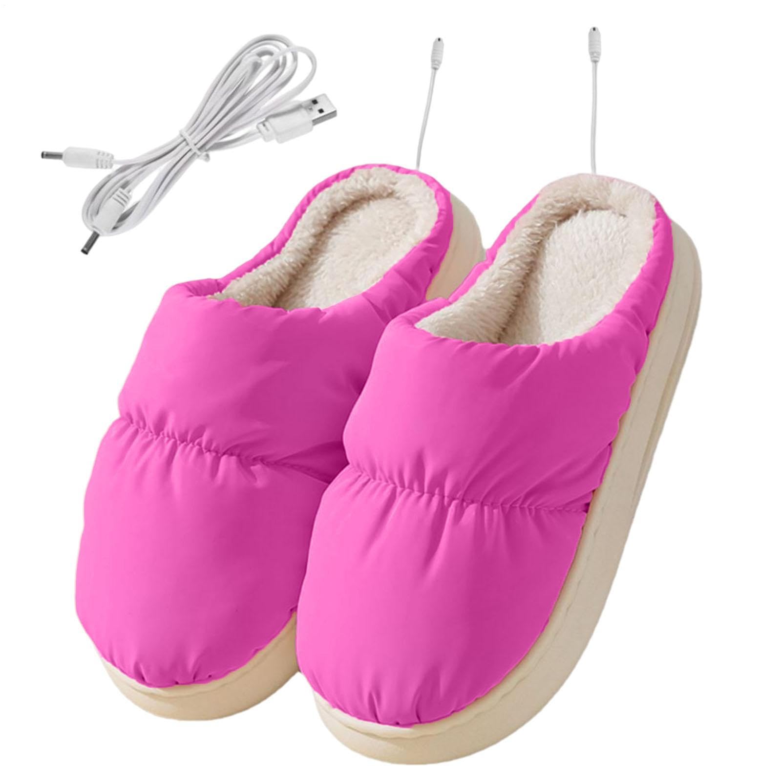 Chaussons chauffants électriques USB à diffusion thermique rapide - 8