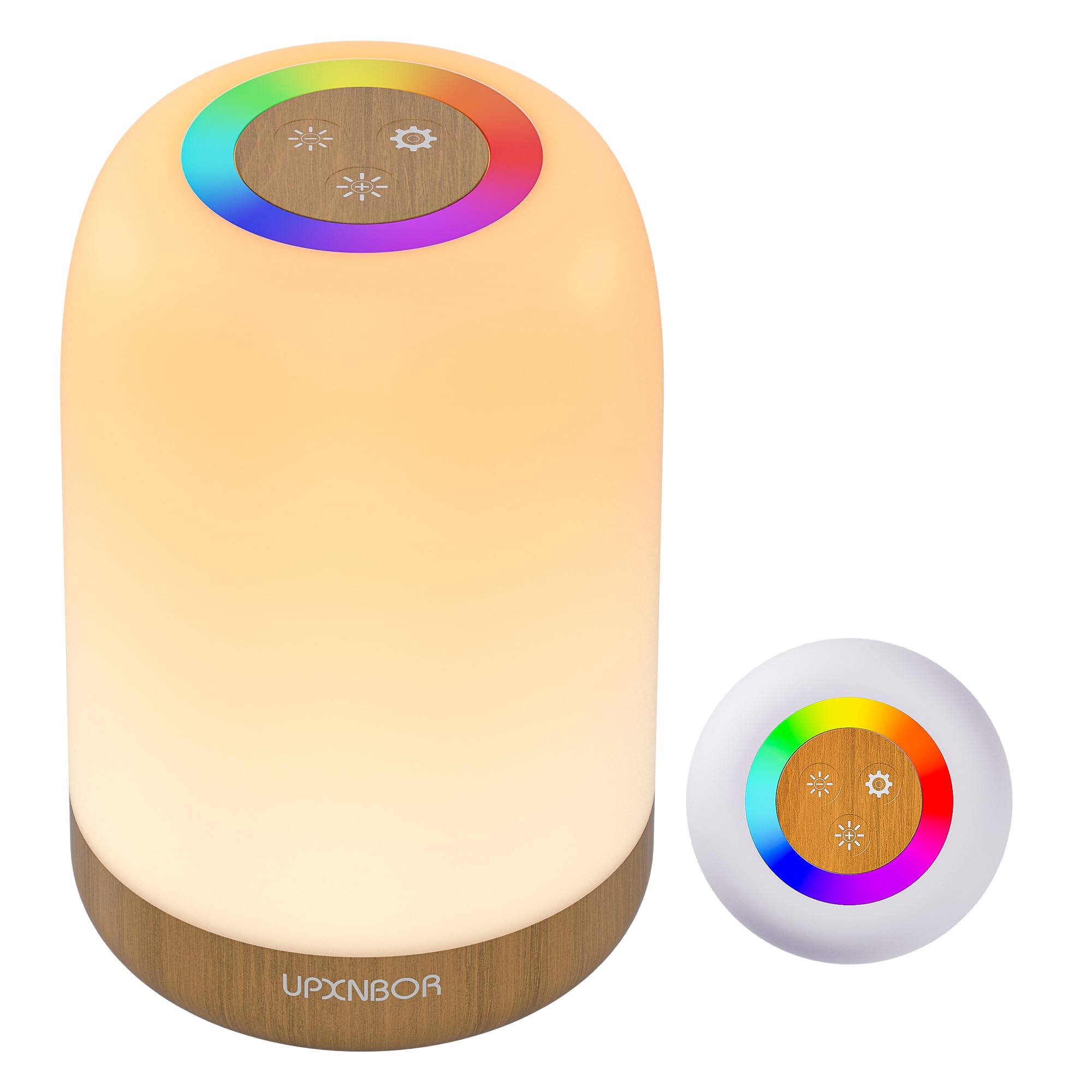 UPXNBOR LED Nachttischlampe Touch-dimmbar — Nachtlicht für Schlafzimmer