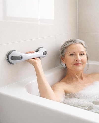Miniatura 7 de 2 Pack Grab Bars for Bathtubs and Showers, Shower Handles for Elderly Seniors bar Safety 500 lbs Walls Handicap Heavy Duty Holder Hooks to Lift