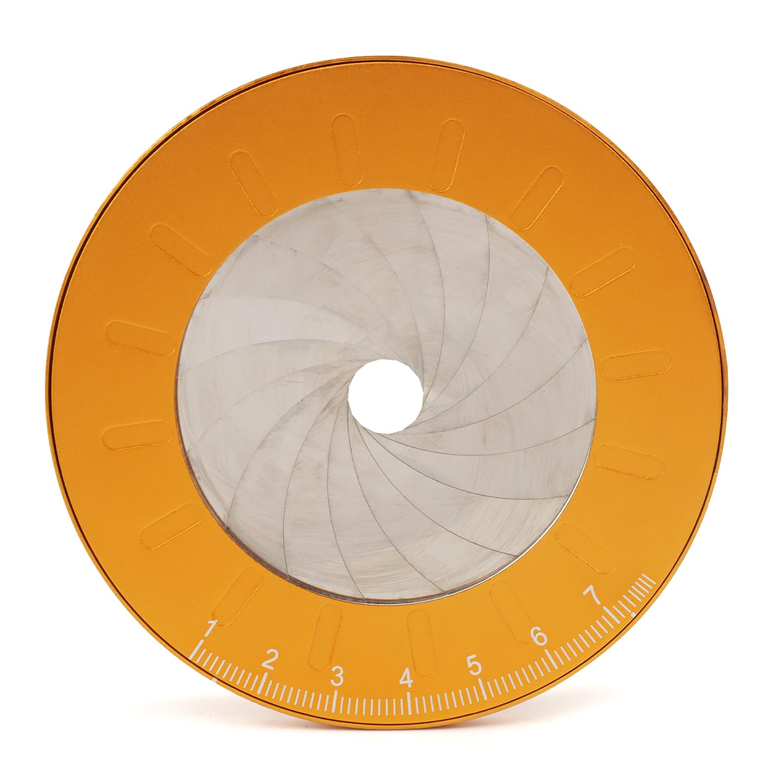 Adjustable Circle Drawing Maker, Stainless Steel & Aluminum Alloy Rotary Round Template, Measuring & Drawing Ruler, Geometric Plotting Compass Tool(Gold,Size:5 inch)