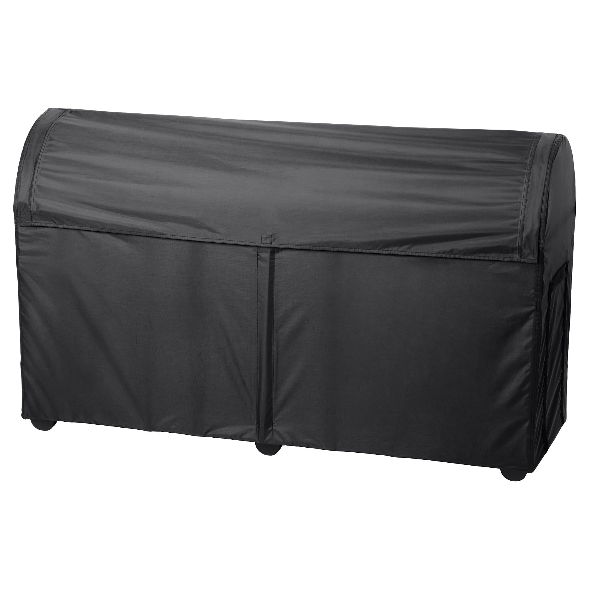 Boîte de rangement d'extérieur noire TOSTERÖ pour coussins de terrasse