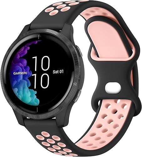 Meliya Bandas compatibles con Garmin Venu 2 Plus, Venu Sq, Venu y Vivoactive 3, correa de repuesto deportiva de silicona suave para Garmin Vivomove